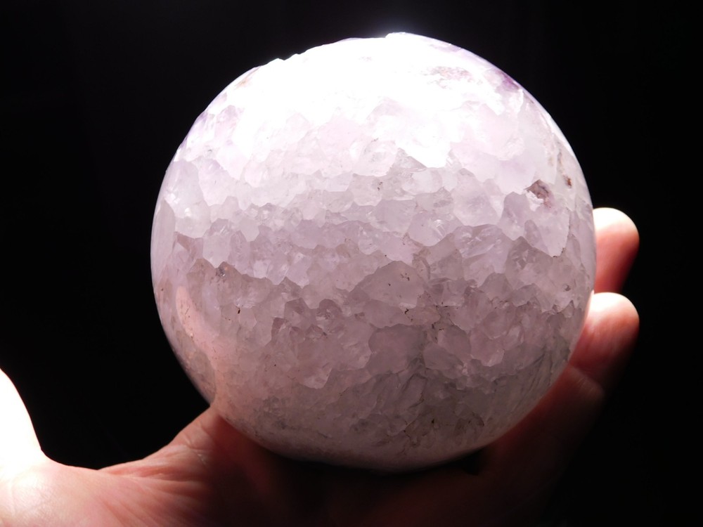 BIG! Amethyst Crystal Cluster Pocket SPHERE! From Uruguay 1202gr