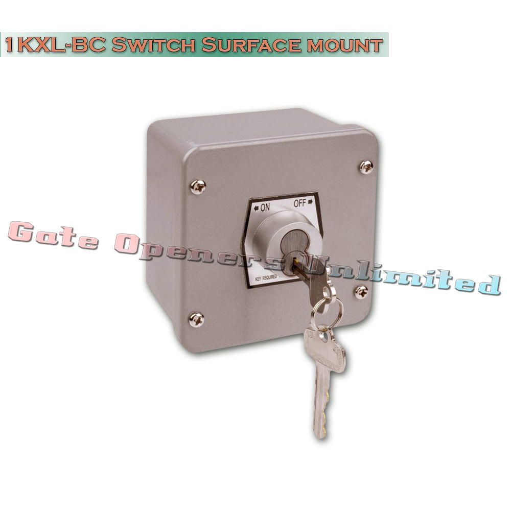 MMTC - 1KXL-BC Two Position Exterior On-Off Cylinder Key Switch Surface Mount