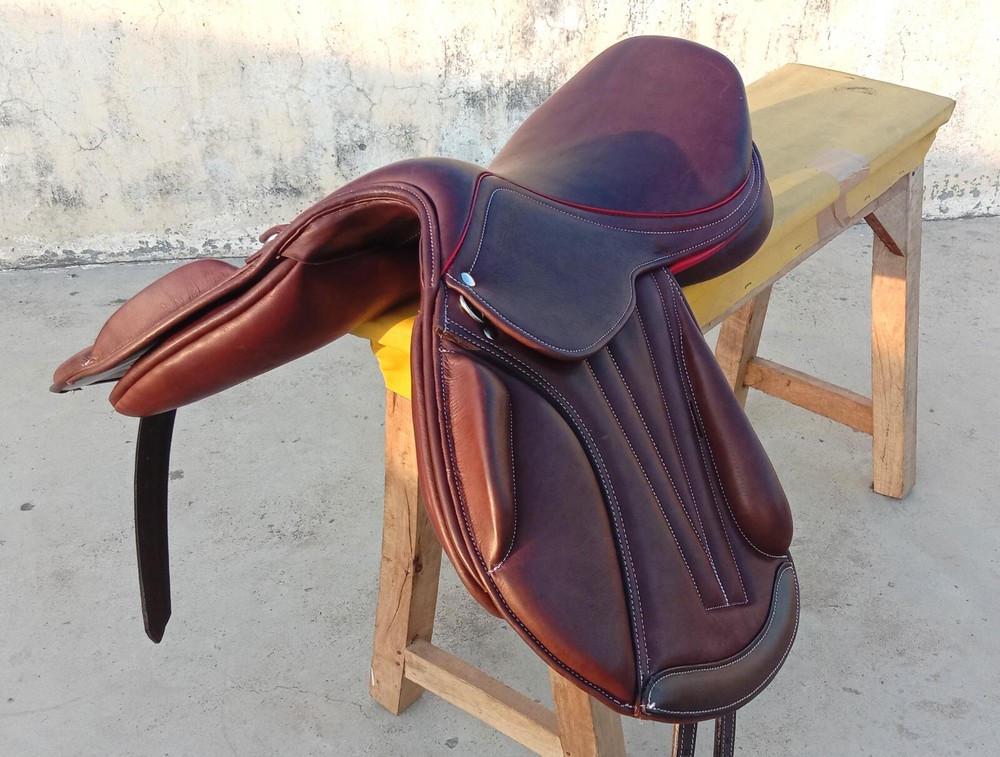Leather Jumping/Close contact, Monoflap Changeable Gullets Saddle
