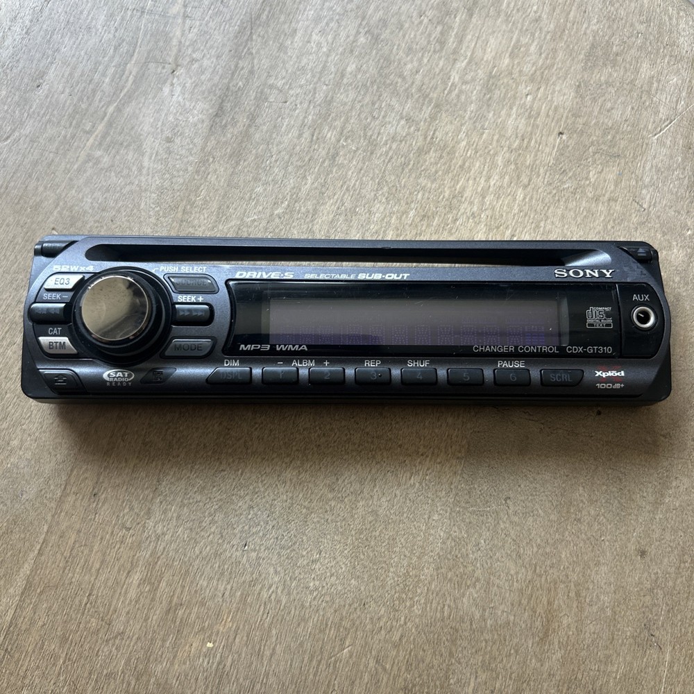 Sony CDX-GT310 Replacement Faceplate For Car Stereo CD Player