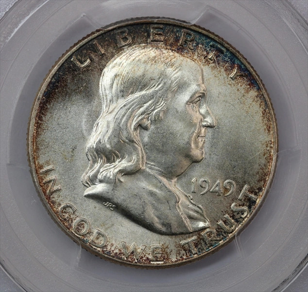 1949 Franklin Half Dollar PCGS MS65FBL