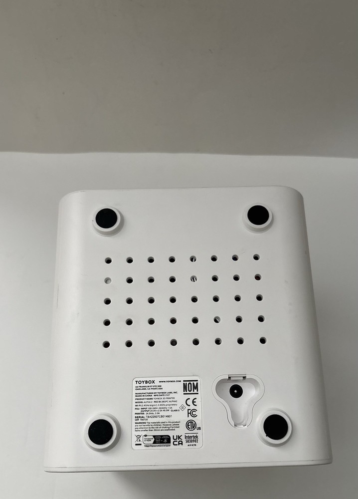 Toybox 3D Printer (Model: Alpha 2) - Read Description - Not Tested - For Parts