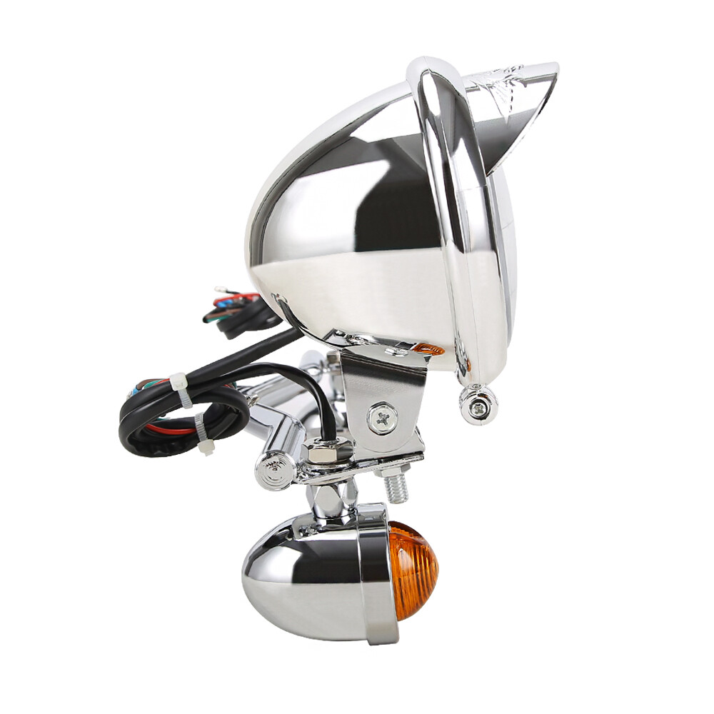 Passing Bar Mount Bracket Spot Light For Harley Heritage Softail Classic FLSTC