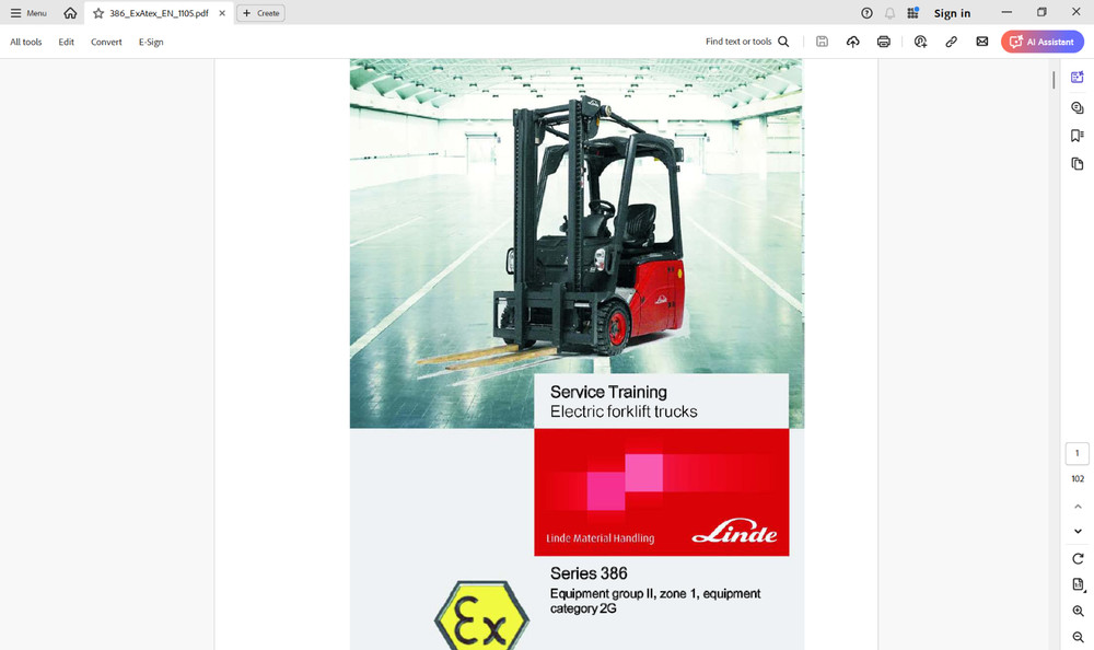 LINDE FORKLIFT Service Manuals on USB Flash Drive.