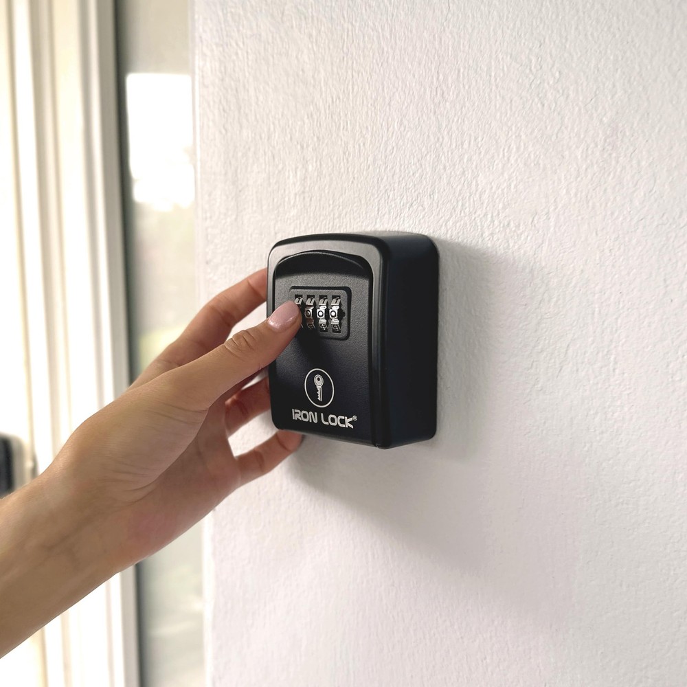 ® - Wall Mount Key Lock Box with 4-Digit Combination, Resettable Code, A B Sw...