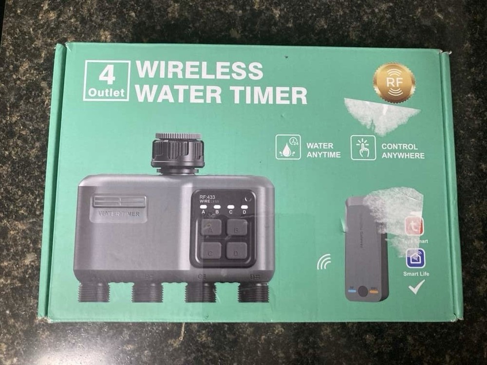 Wireless Water Timer 3 Outlet Smart WiFi  Sprinkler Hose Timer