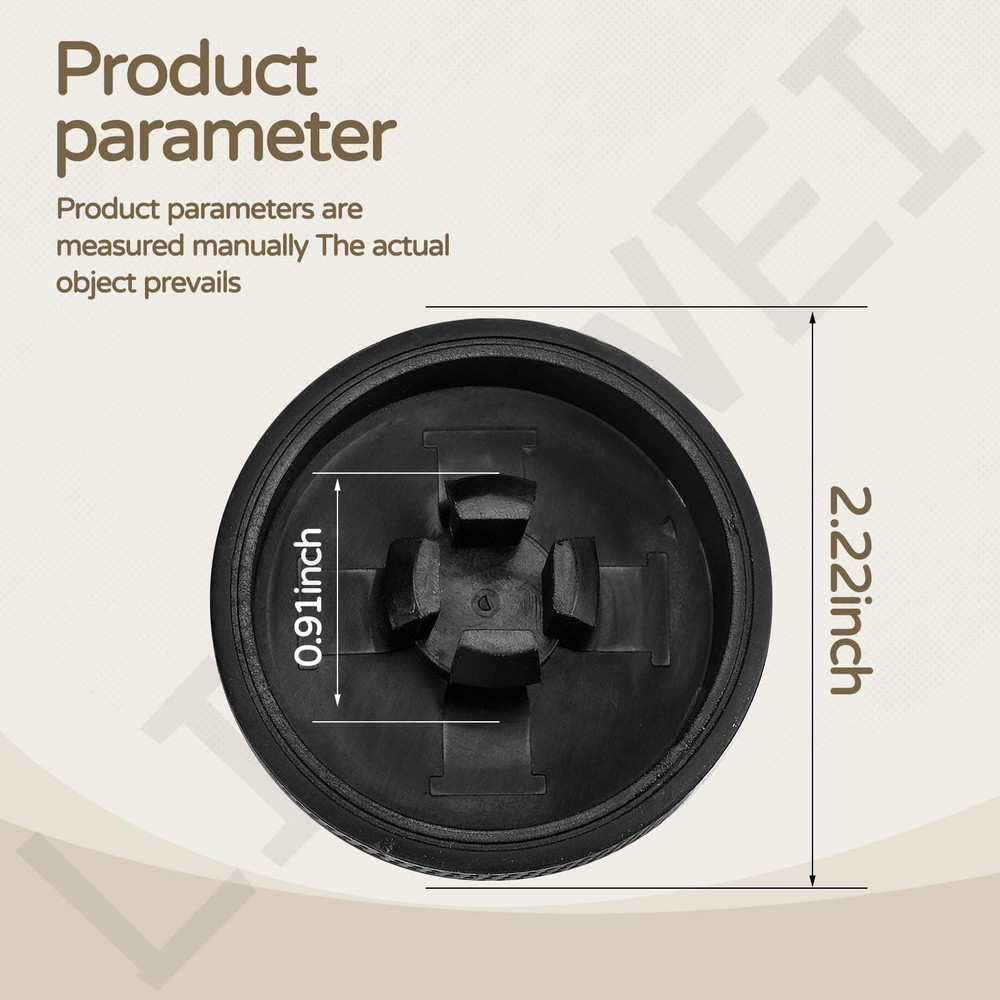 2 Pack Upgraded Replacement Wheel Compatible with Ryobi Cordless Stick