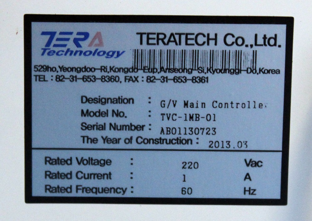 New Tera Technology TVC-1MB-01 Auto Gate Valve Controller 10A/220VAC