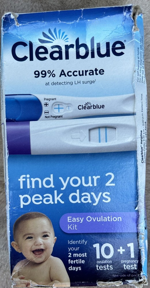 NEW Clearblue Ovulation Starter Kit, 10 Ovulation & 1 Pregnancy Test