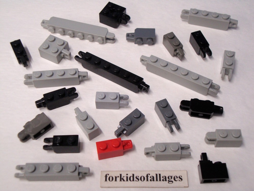 Bulk Lego Hinge Pieces Lot: 25 Locking Joint Bricks Hinges