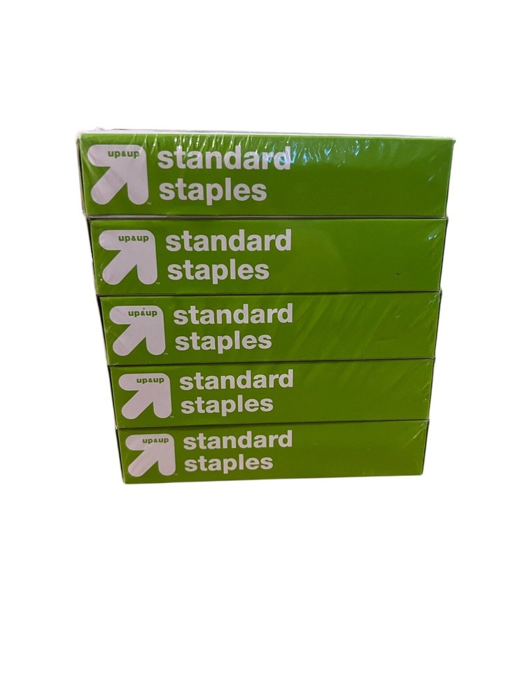 25000 Standard Staples - 5 Boxes Of 5000 Each