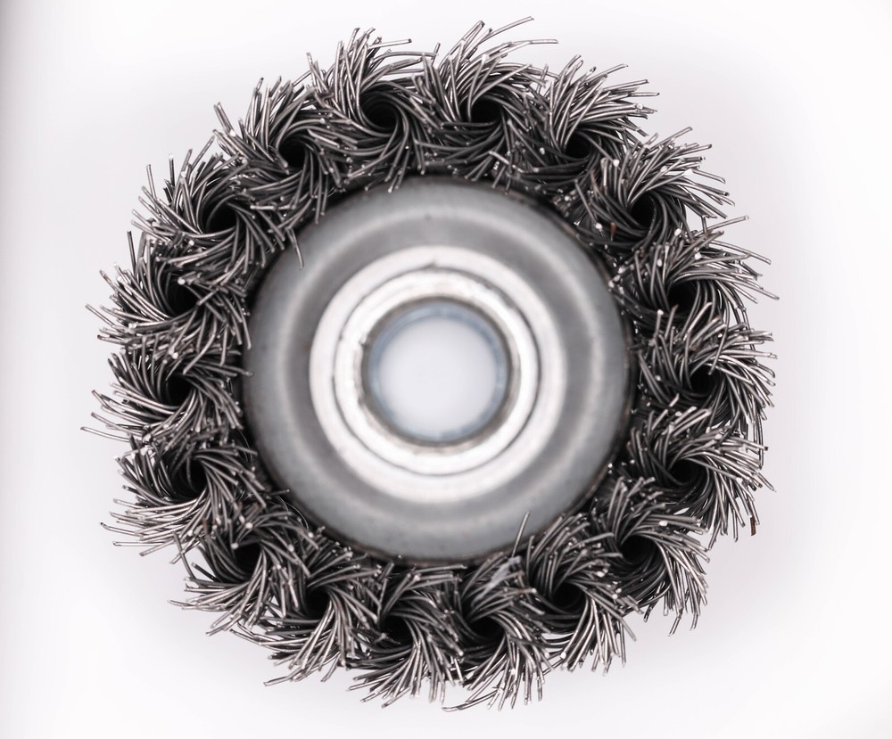 2 Pack Wire Cup Brush 4 Inch Twisted Knotted For Angle Grinders With 5/8"-11
