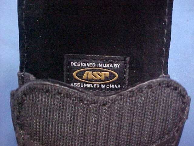 ASP HANDCUFF HOLSTER LEATHER CASE CHAIN HINGE RIGID NEW SF