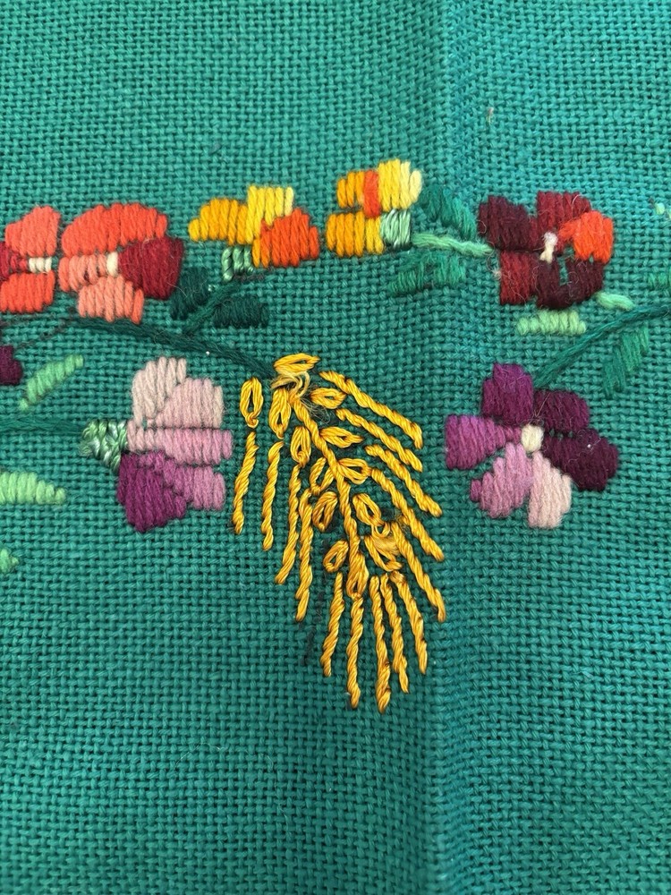 Vintage Needlepoint Table Linen Placemat