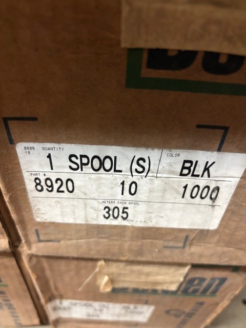 8920 010 1000 BELDEN WIRE