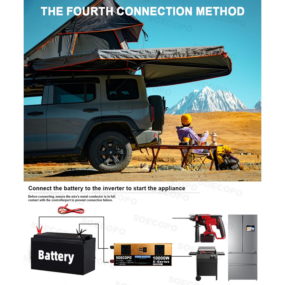 US 10000W Solar Kit | Includes Inverter, 2pcs 200W Solar Panels 100A Controller
