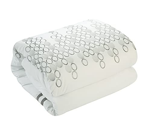 Lauren 8 Piece Comforter Set Queen White