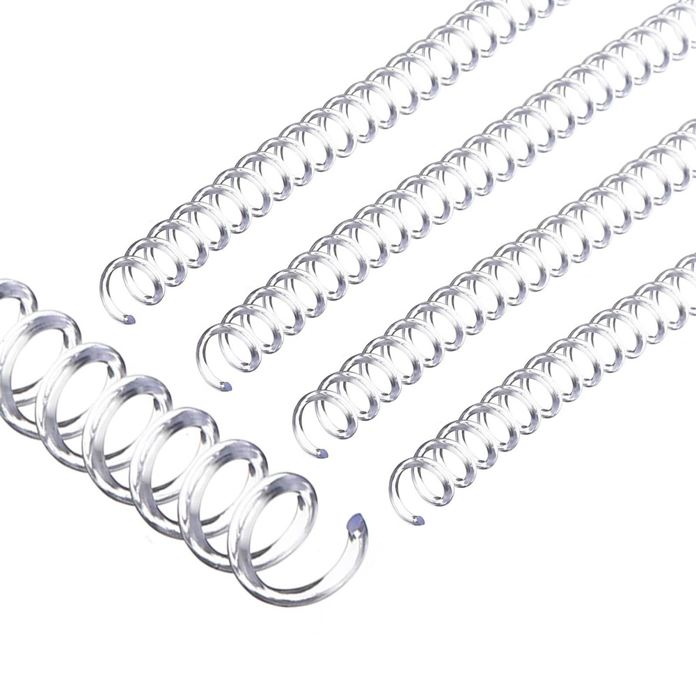 6mm1/4" Plastic Spiral Binding Coils 50 Pcs Binding Spirals 30 Sheet Capacity...