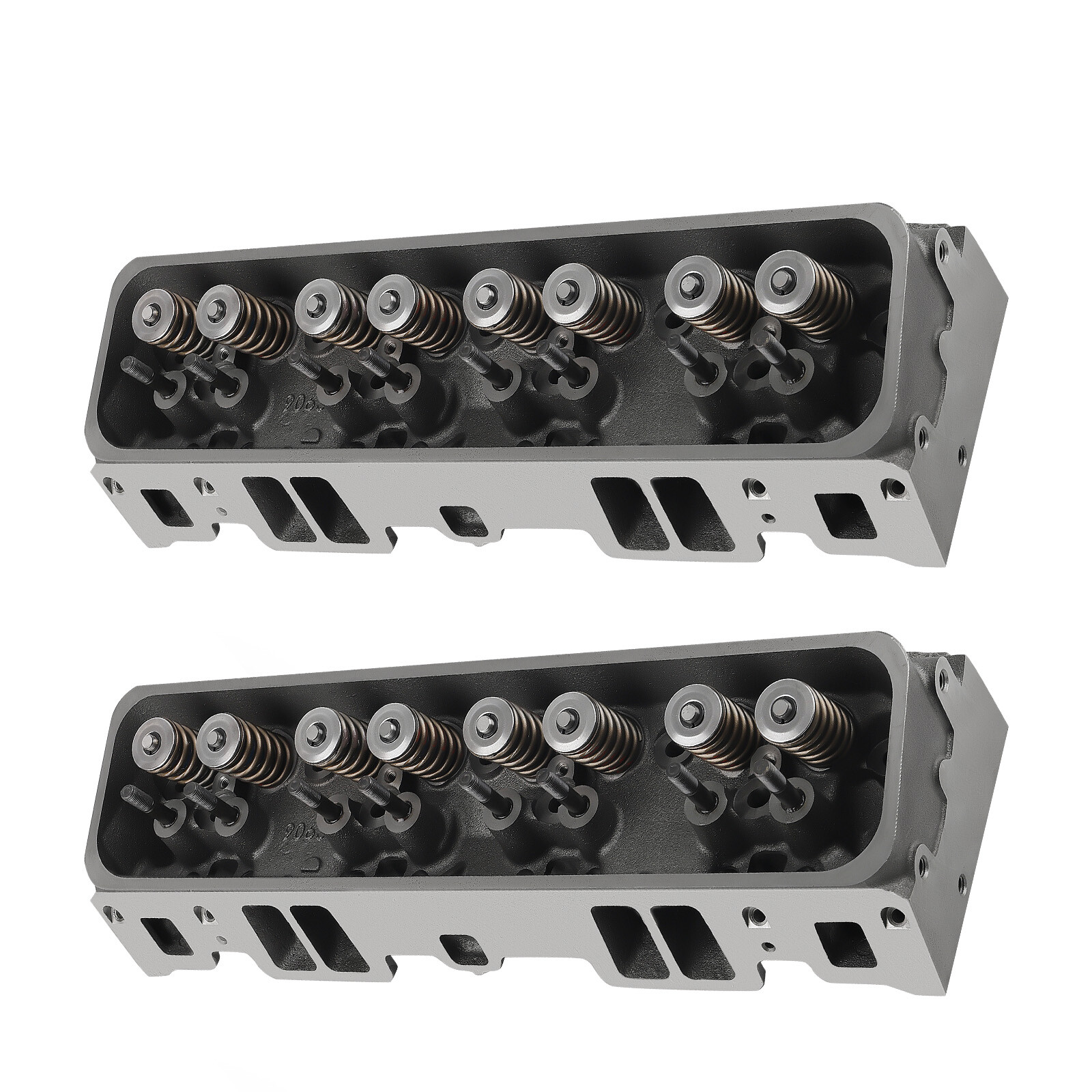 2x Complete Assembled Cylinder Head for GMC Chevrolet Cadillac 5.7L 350Cu V8 OHV