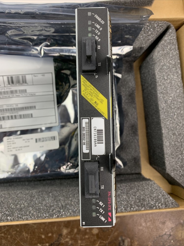 Cisco PA2FE-FX 2 Port Fast Ethernet 100 Base FX Multimode Port Adapter S3