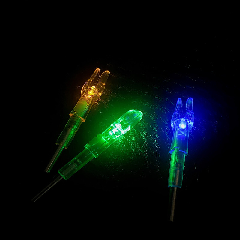 6pcs Archery 4.2mm LED Lighted Arrow Nock Actomatically for Compound Bow Hunting
