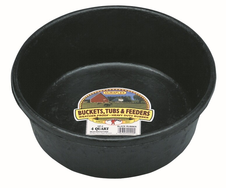 Little Giant 4 Quart Rubber Feed Pan