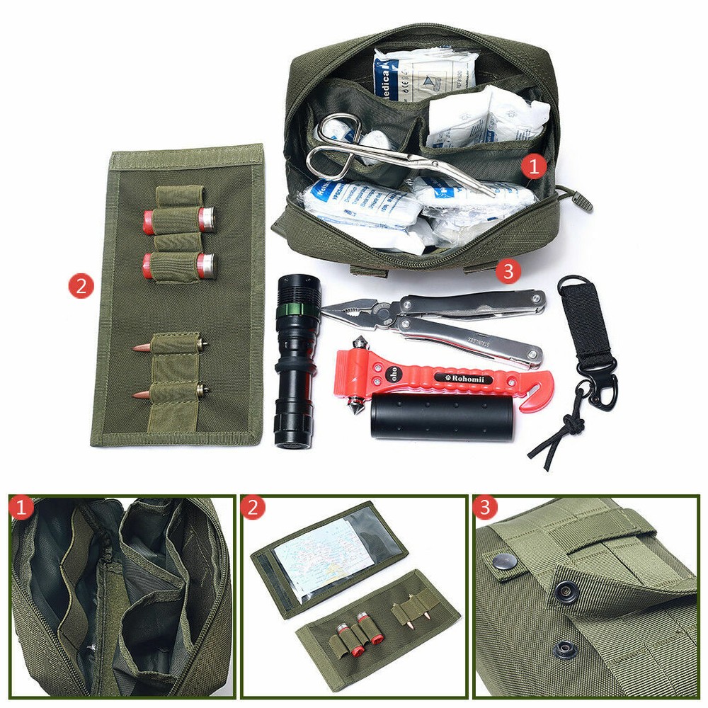 Tactical MOLLE Pouch Multi-purpose EMT Medic Admin Bag Utility Waist Pack Large