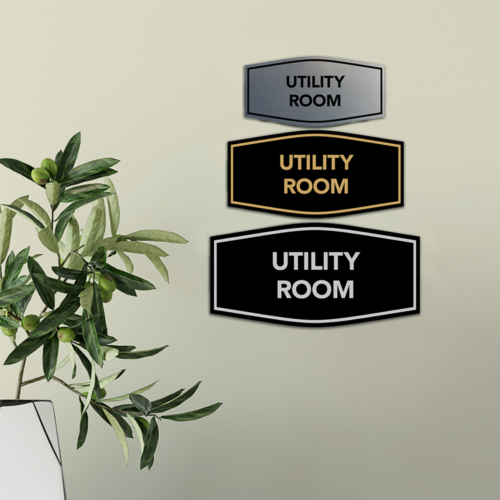 Fancy Utility Room Wall or Door Sign