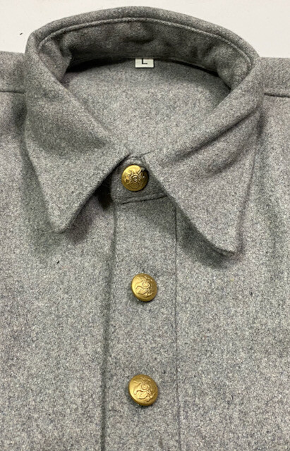 INDIAN WARS US ARMY INFANTRY CAVALRY M1874 GREY FLANNEL SHIRT- SIZE XL (45-48R)