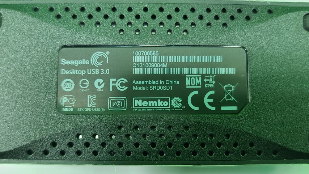 Seagate Desktop Adapter Dock USB 3.0 – SRD0SD1 / 100706585 – Working
