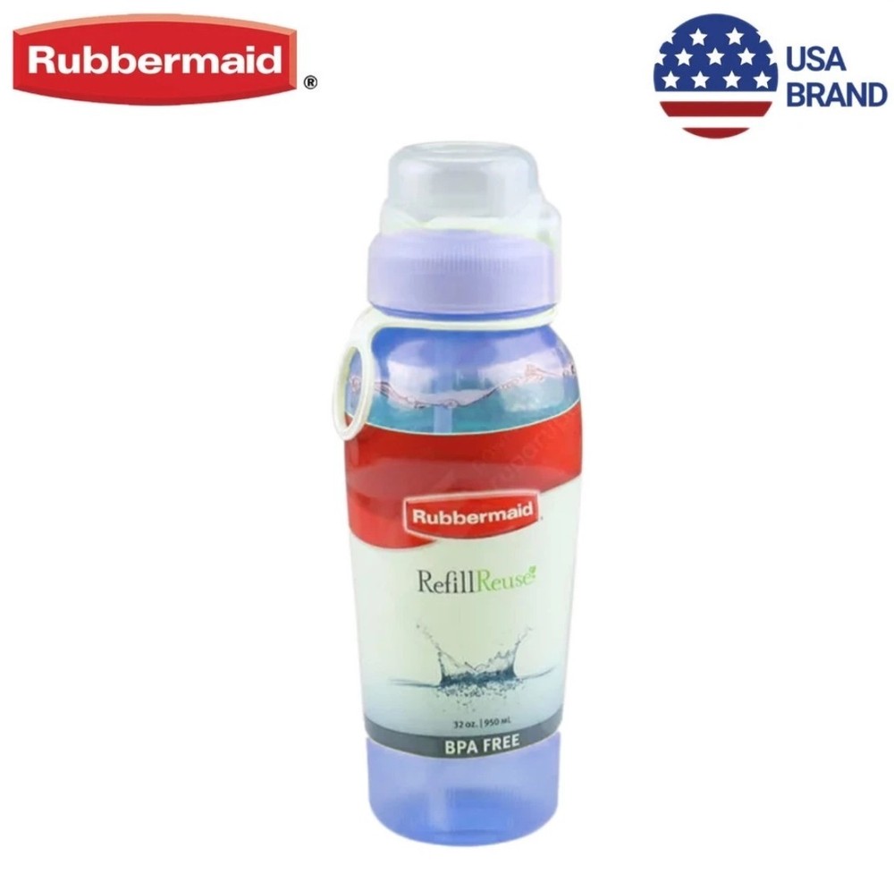 Rubbermaid 32 oz Marine Sip Bottle With Straw