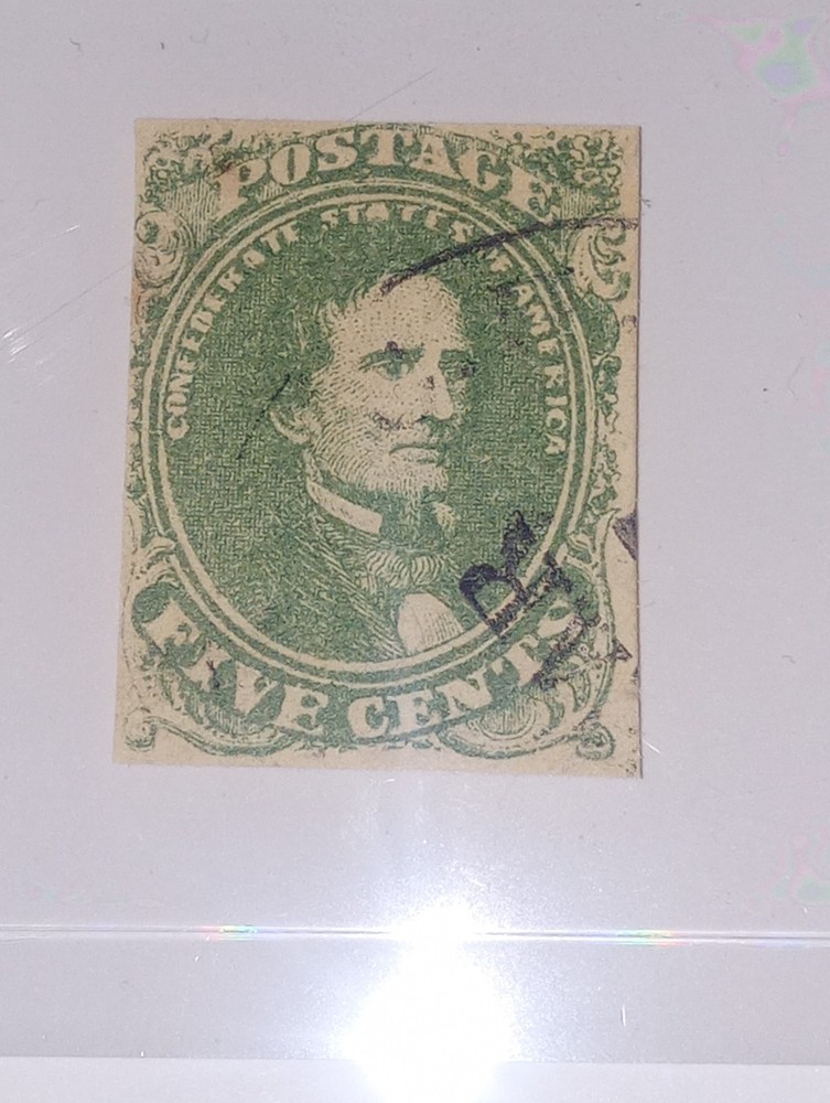 Heritage Collection Confederate States Jefferson Davis 5 CentsUsed