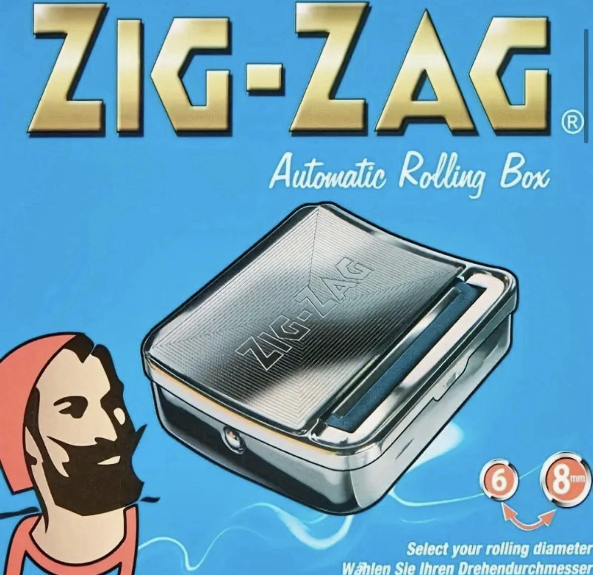 Zig-Zag Metal Cigarette Rolling Machine 70mm Easy Automatic Tobacco Roller BN