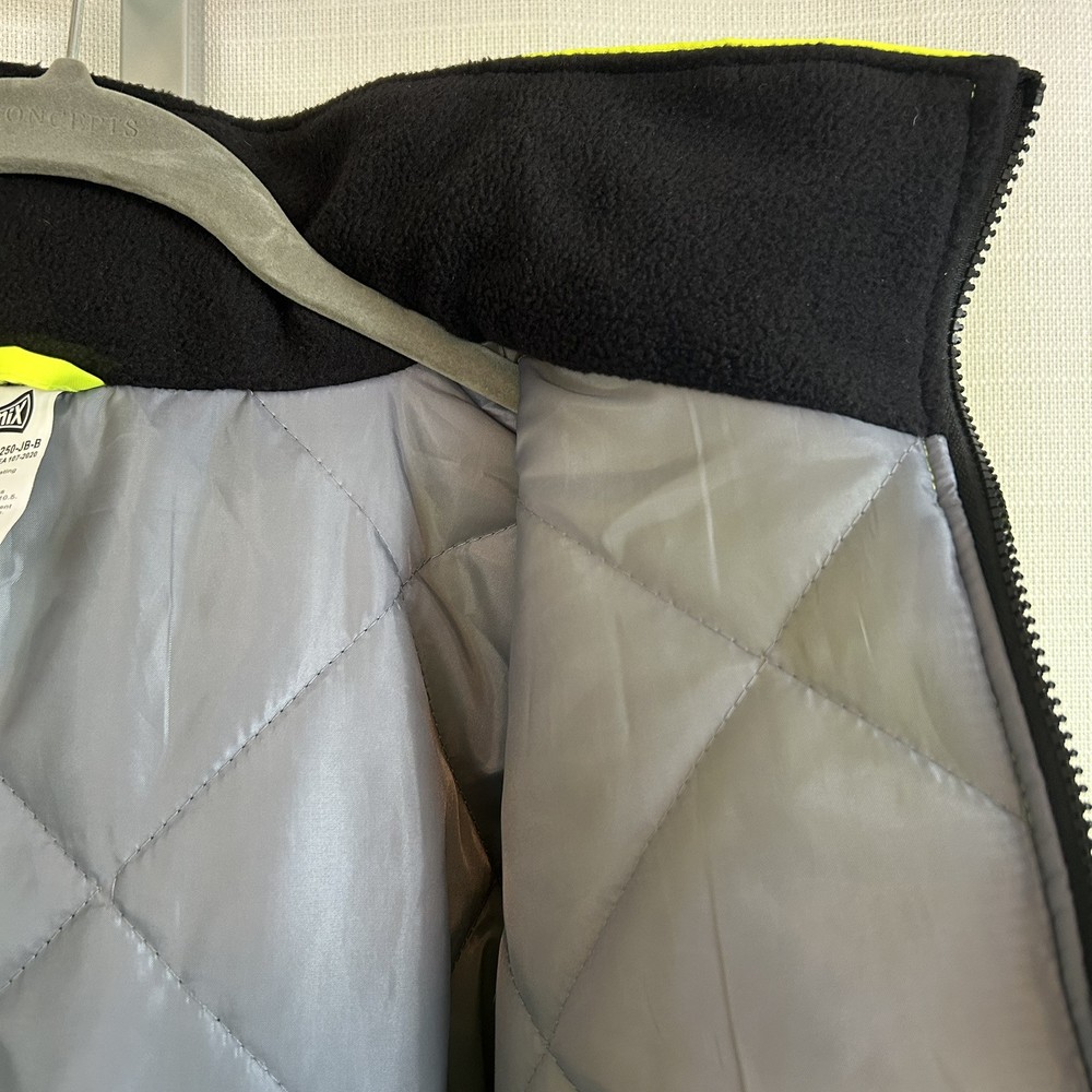 OccuNomix Type R Class 3 Extended Neck Black Bottom Bomber Safety Jacket Medium