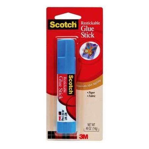 Removable Restickable Glue Stick, .49oz, Repositionable Stick