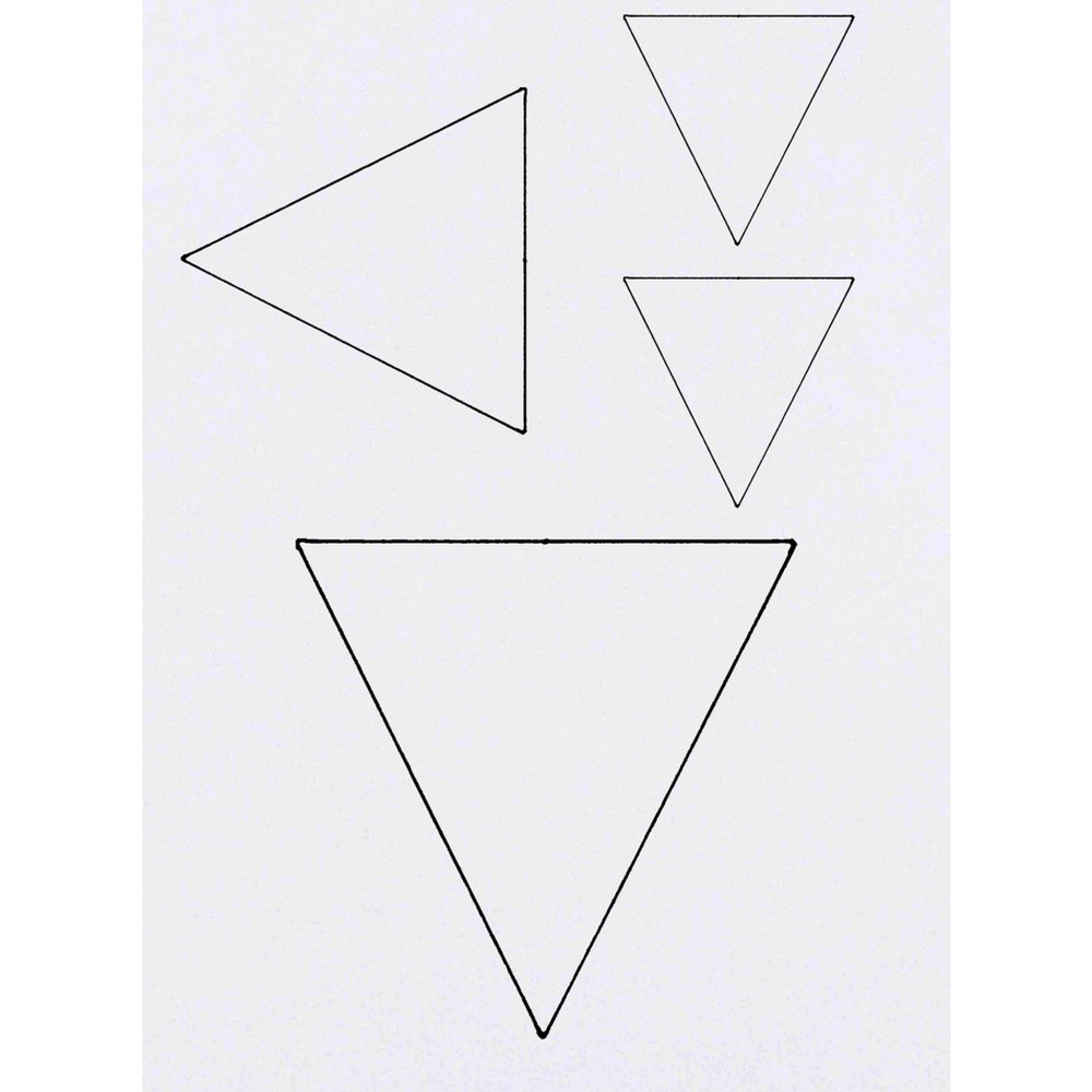 4 x 'Inverted Triangle' Temporary Tattoos / Transfers (TO00004130)