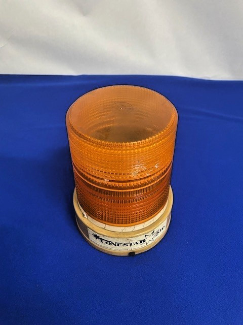 VINTAGE LONESTAR 810 AMBER STROBE BEACON