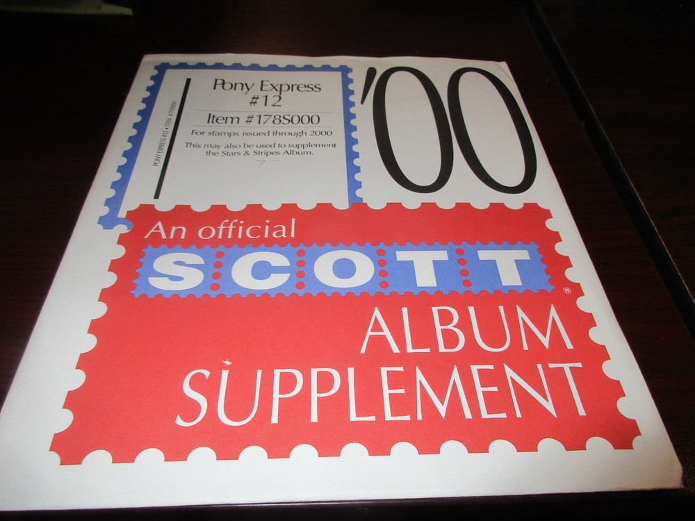 THE SCOTT THE SCOTT  ALBUM SUPPLEMENT PONY EXPRESS #12  W/FREE SHIPPING!!