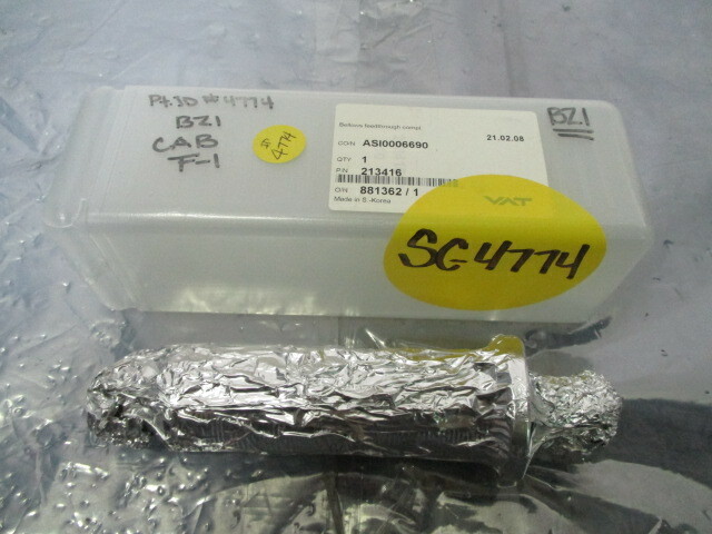 VAT 213416, Bellows Feed through Compl. 452097