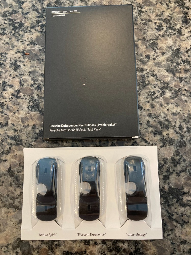 PORSCHE DESIGN ASSORTED 3~PACK REFILL FOR THEIR 911ish CAR AIR DIFFUSER/HOLDER