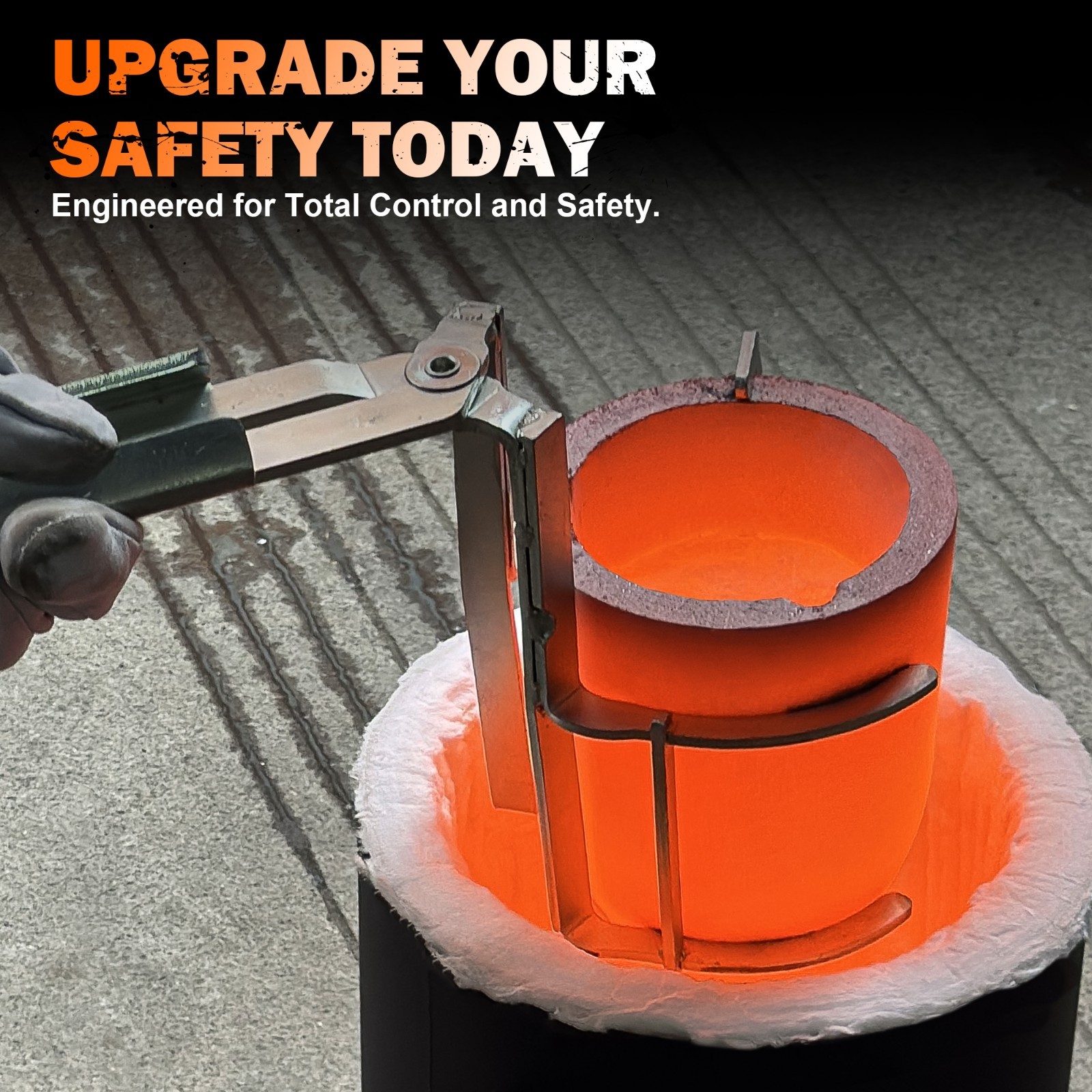 6kg Crucible Tongs Set for Melting Metal, Lifting & Pouring Tongs