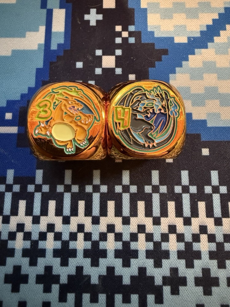 ManaMoon Charizard Evolution Metal Dice Pair X2