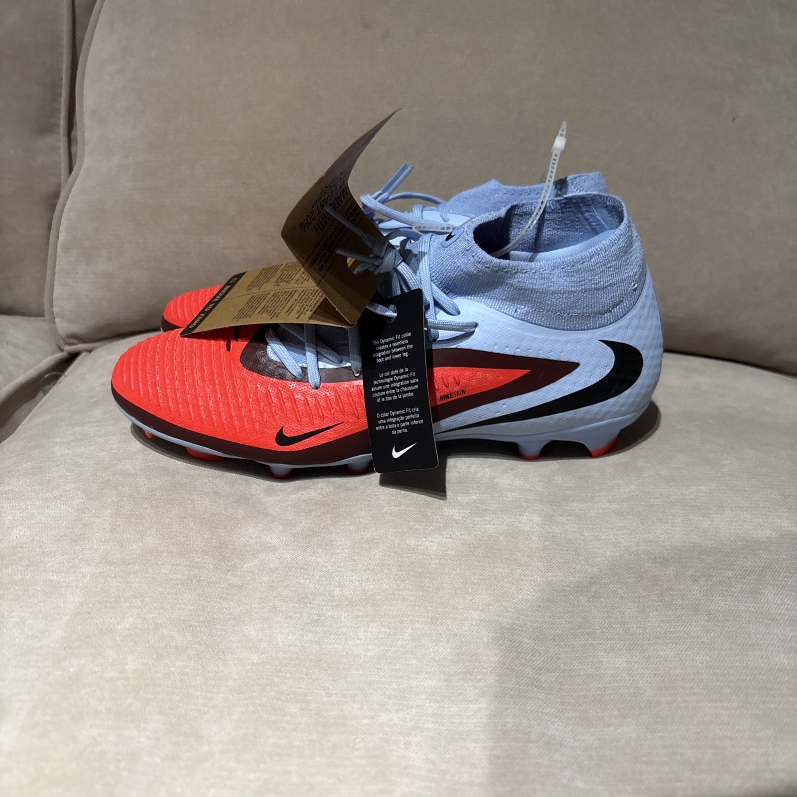 Nike Phantom 6 High Academy Multi-Ground Soccer Cleats HQ2278-400 Mens Size 9 ⚽️