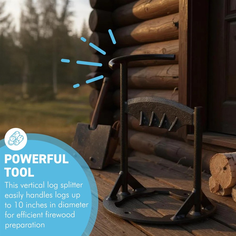 𝗖𝗔𝗦𝗧 𝗜𝗥𝗢𝗡 𝗪𝗢𝗢𝗗 𝗦𝗣𝗟𝗜𝗧𝗧𝗘𝗥 Log & Kindling Splitter