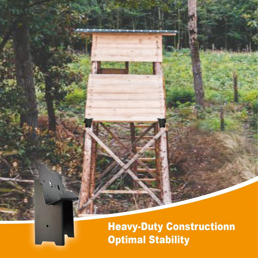 4x4 Outdoor Multi-Use Angle Brackets,Platform Bracket for Hunting Blinds, Shooti
