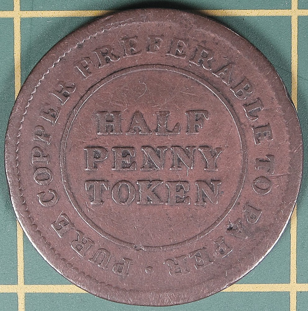 Canada Anonymous half penny token AM-1A4
