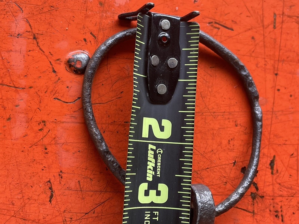 VINTAGE BLACKSMITH FORGED SWEET IRON TWISTED SNAFFLE BIT. HUGE