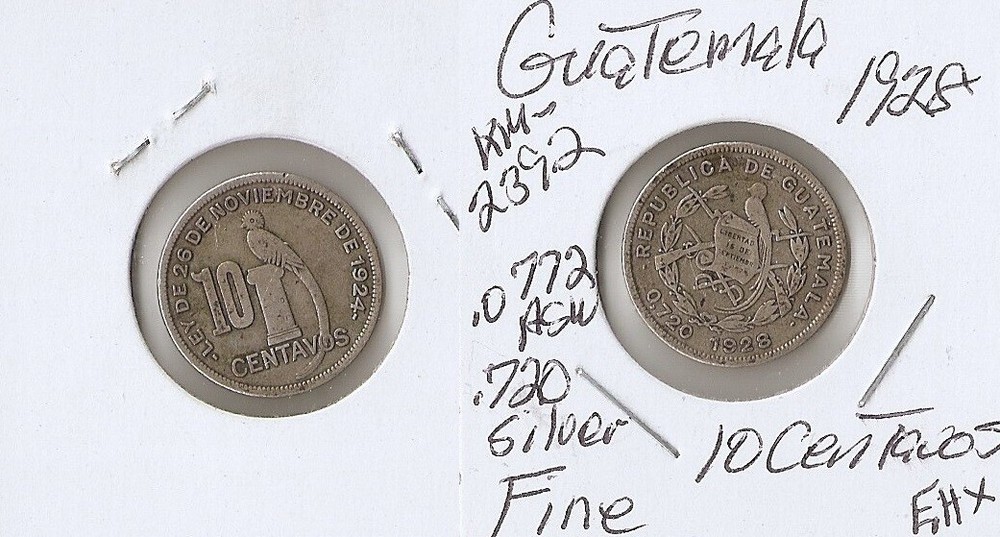 Guatemala 10 centavos 1928