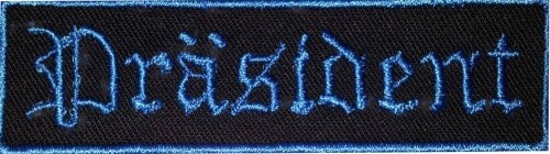 Biker Aufnäher Patch Rangabzeichen Präsident Aufnäher Patch (655)