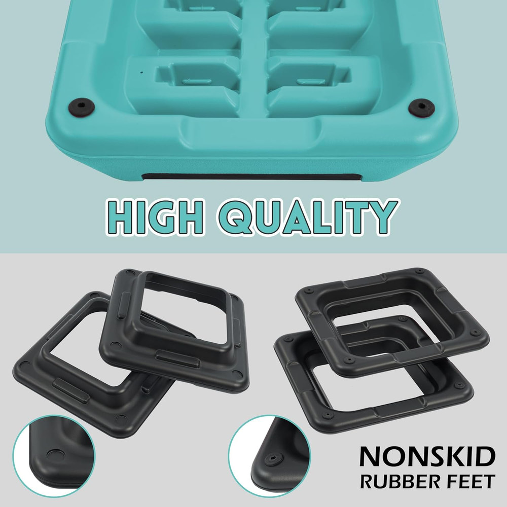 Step Aerobic Platform, Exercise Step with 5 Levels Adjustable Height, 4 Stackabl